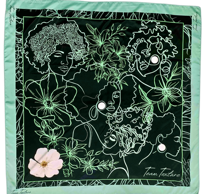 TT TROPICS SILKY BUNDLE - FLORAL PRINT SCARF AND PILLOWCASE